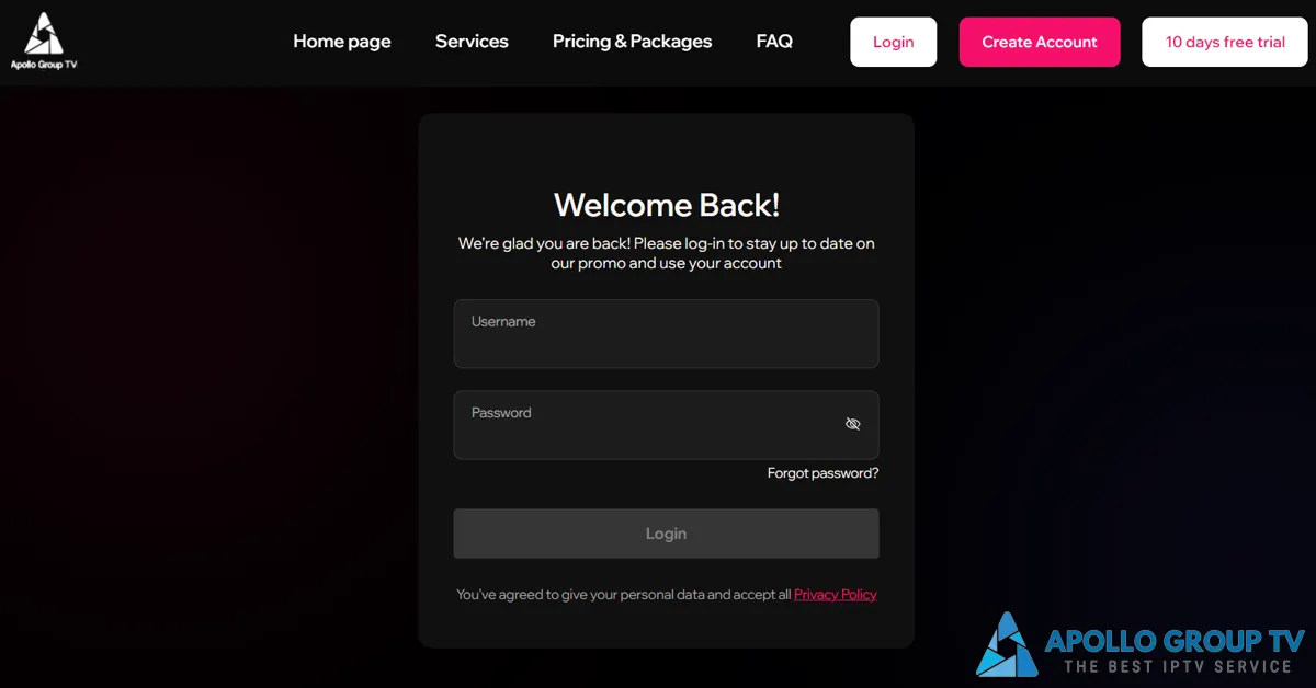 Apollo TV login, apollotv login