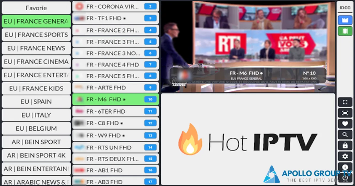 Discover the best IPTV Hot service with a wide selection of IPTV Hot channels and live TV streaming. Get access to IPTV Hot app and subscription plans for an ul